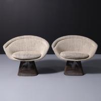Pair of Warren Platner Bronze-Plated Steel Armchairs - Sold for $8,320 on 10-10-2026 (Lot 41).jpg